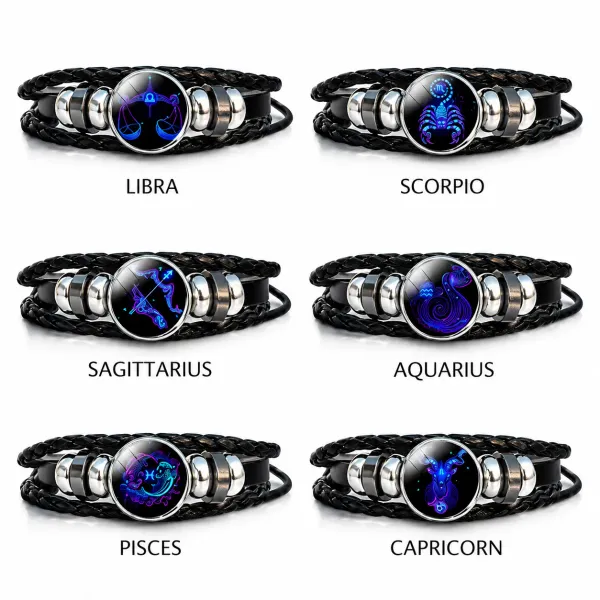 Zodiac_Constellation_Leather_Bracelet_�_Adjustable_Braided_Astrology_Bracelet