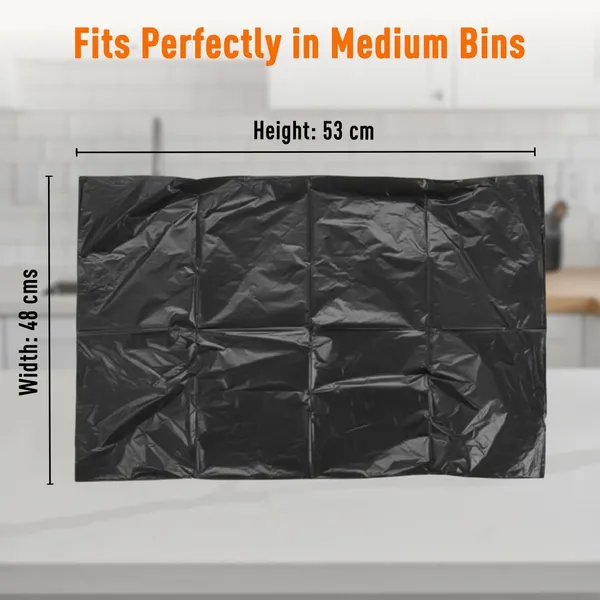 KROYWEN_Garbage_Bags_|_Medium_|_90_Count_|_30_Bags_X_3_Rolls_|_19_X_21_Inches_|_For_Dry_&_Wet_Waste_|_Black_(Pack_of_3-90_Pcs)