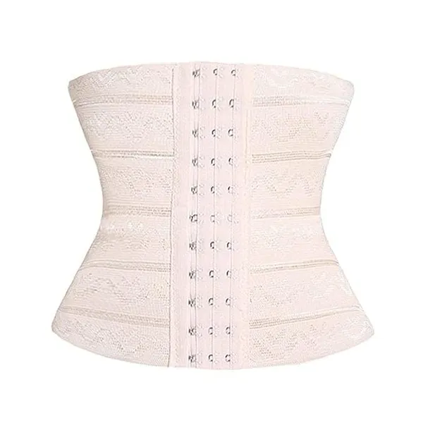 KROYWEN_Women_Nylon_Shapewear_Tummy_Control_Waist_Belt_Trimmer_and_Slimming_Body_Shaper_Post_Pregnancy_Belt_for_Belly_Stomach_Wrap_(L,_Beige)