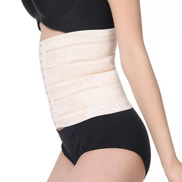 KROYWEN_Women's_Body_Shaper_Latex_Waist_Trainer_Clincher_Under_Bust_Corset_Shape-wear_(l,_Beige)