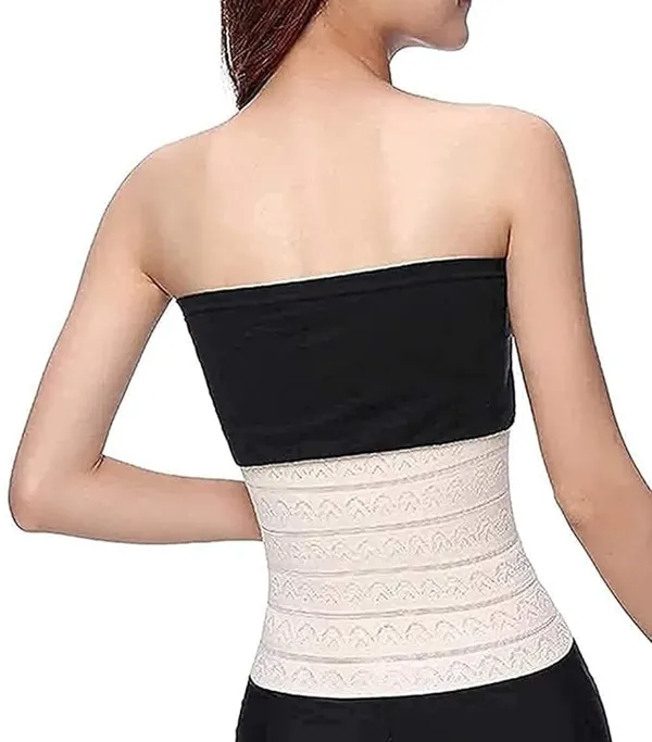 KROYWEN_Shapewear_Waist_Trainer_Slim_Belt_Tummy_Control_Tummy_and_Thigh_Shaper_for_Women_and_Girls_Brown_Color_(1_PCS)_(XL,_Beige)
