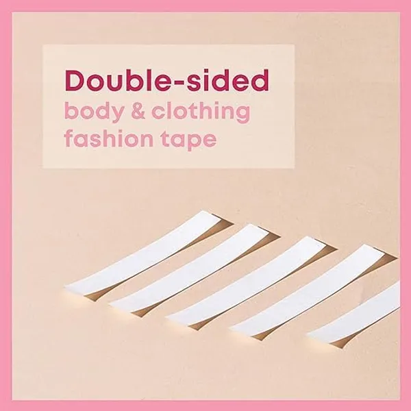 KROYWEN_Double_Sided_Tape_for_Fashion,_Clothing_and_Body_-_36_Strips_|_All_Day_Strength_Invisible_Dress_Tape_for_women_|_Gentle_to_stick_on_Skin_and_clothes