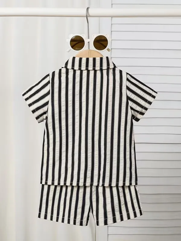 Baby_Boys_Black_&_White_Striped_Shirt_and_Shorts_Co-Ord_Set_|_Short_Sleeve_Collared_Outfit