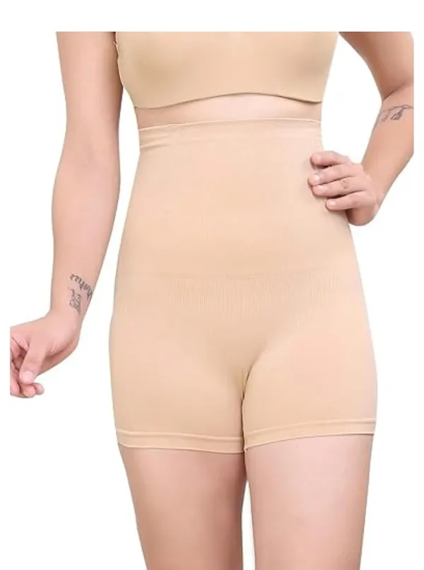 KROYWEN_4-in-1_Shaper_-_Tummy,_Back,_Thighs,_HIPS_-_Efffective_Seamless_Tummy_Tucker_Shapewear-_Women�s_Control_Body_Shaper_Beige_Color__Fit_Size_30_to_38_(Beige)
