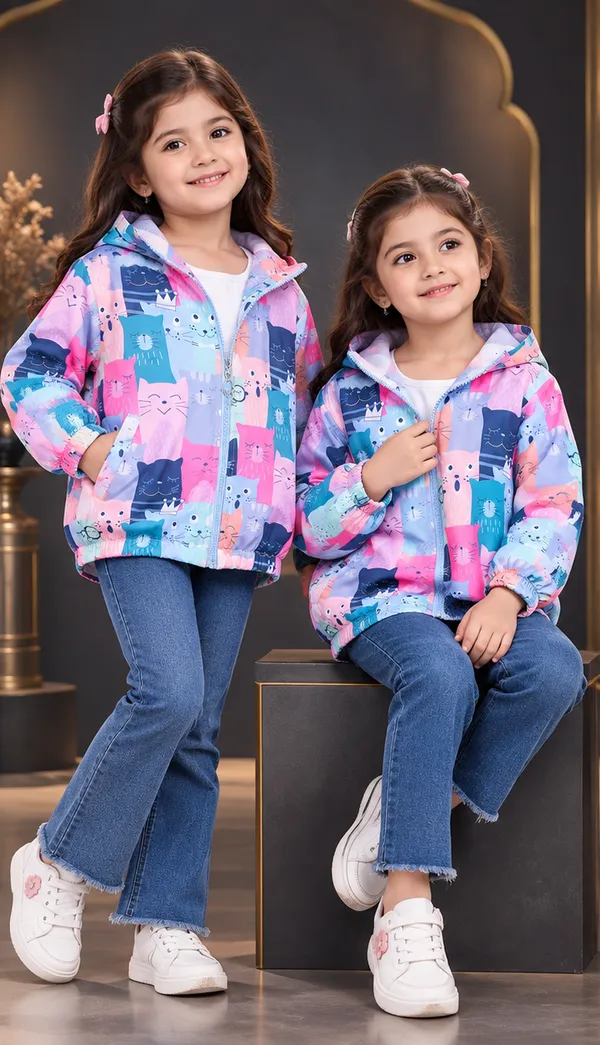 Cute_Cat_🐱_Print_Kids_Hooded_Windbreaker_Jacket_–_Lightweight_Stylish_Zip-Up_Jacket_🌸💖🐾