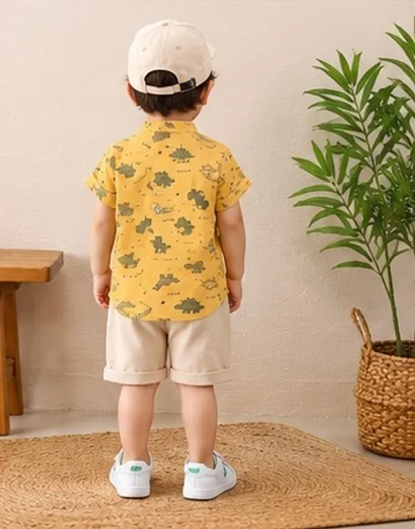 Dinosaur_Printed_Shirt_And_Shorts_(_Co-ordset_)