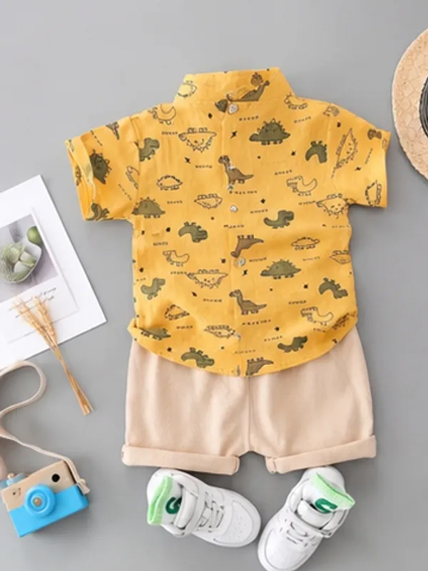 Dinosaur_Printed_Shirt_And_Shorts_(_Co-ordset_)