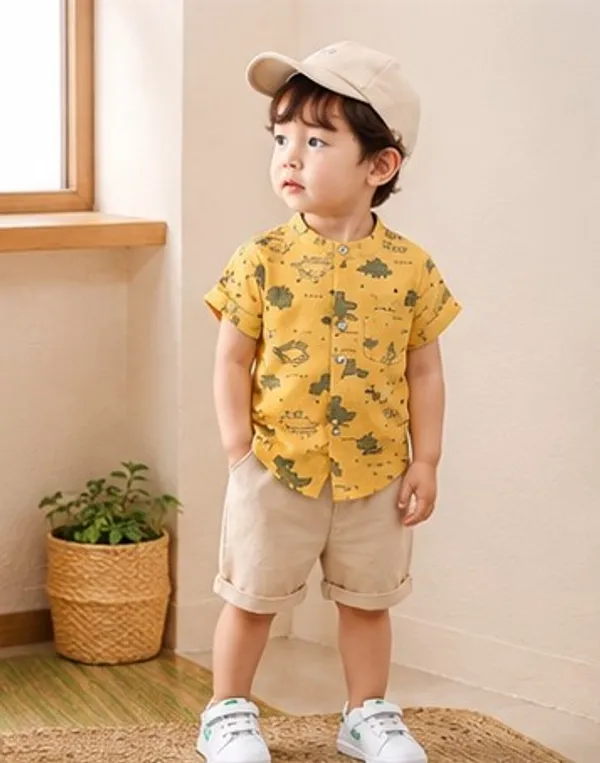 Dinosaur_Printed_Shirt_And_Shorts_(_Co-ordset_)