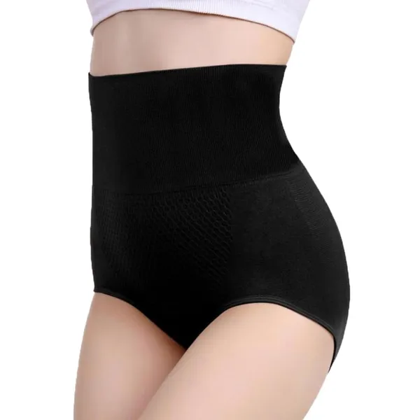 KROYWEN_Women_Body_Shaper_Tummy_Control_Shapewear_High_Waist_Mid-Thigh_Slimmer_Shorts_Underwear_Butt_Lifter_Bodysuit_Panties_Shapewear_Black