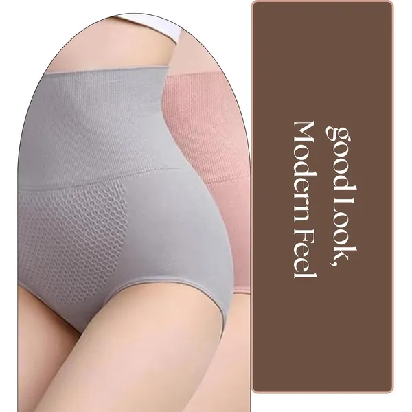 KROYWEN_1._4-in-1_Body_Shaper_Targets_Tummy,_Back,_Thighs,_and_HIPS_for_Effective_Slimming_and_Support._Pink,Grey