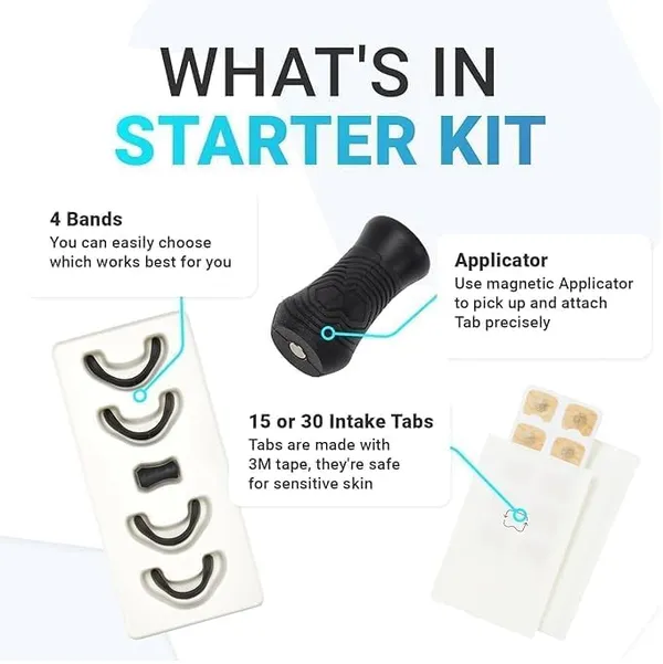KROYWEN_Breathing_Nasal_Strip_Starter_Kit_(15_Count,_Multi)_-_Boost_Oxygen_Intake,_Reduce_Snoring,_Improve_Sleep_Quality_-_Sweat_Resistant,_Skin_Safe_Nasal_Strips_-_Extra_Strength_Snoring_Solution_Sugar_Controls_(STICKER-15)