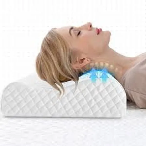kroywen_Memory_Foam_Pillow,Orthopedic_Pillow_for_Neck_Pain_Cervical_Contour_Memory_Foam_Pillow,Orthopedic_Pillow_for_Neck_Pain,Orthopedic_Contour_Pillow_Support_(White)