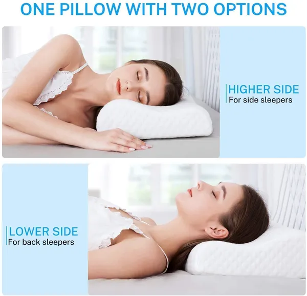 kroywen_Memory_Foam_Pillow,Orthopedic_Pillow_for_Neck_Pain_Cervical_Contour_Memory_Foam_Pillow,Orthopedic_Pillow_for_Neck_Pain,Orthopedic_Contour_Pillow_Support_(White)