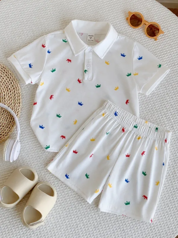 Premium_Crown_Print_Kids_Polo_T-Shirt_&_Matching_Shorts_|_Trendy_2-Piece_Co-Ord_Set_|_Smart_Casual_Kids_Outfit_👑✨”_