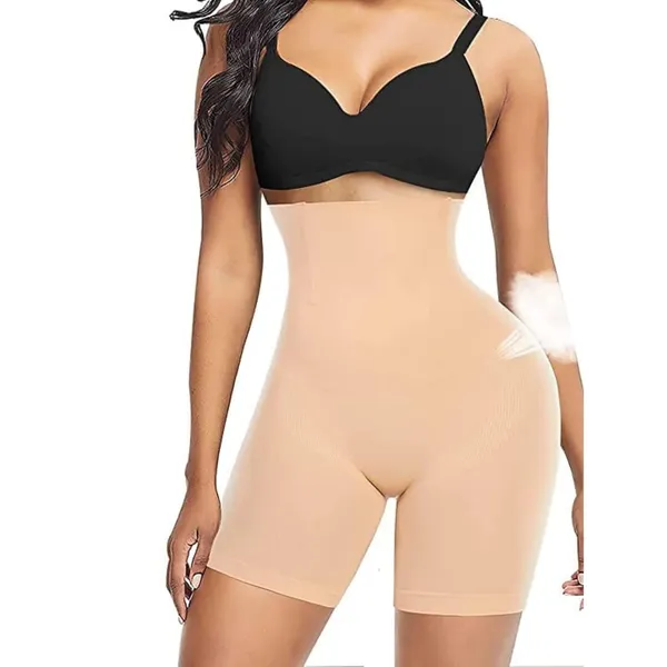 KROYWEN_Women's_High_Waist_Belly_Pants_Corset_Waist_Lifting_Hip_Shaper_Plus_Size_Beige_Tummy_Shaper_Shorts_Size_32_to_40_Pack_of_1_Compression_Underwear