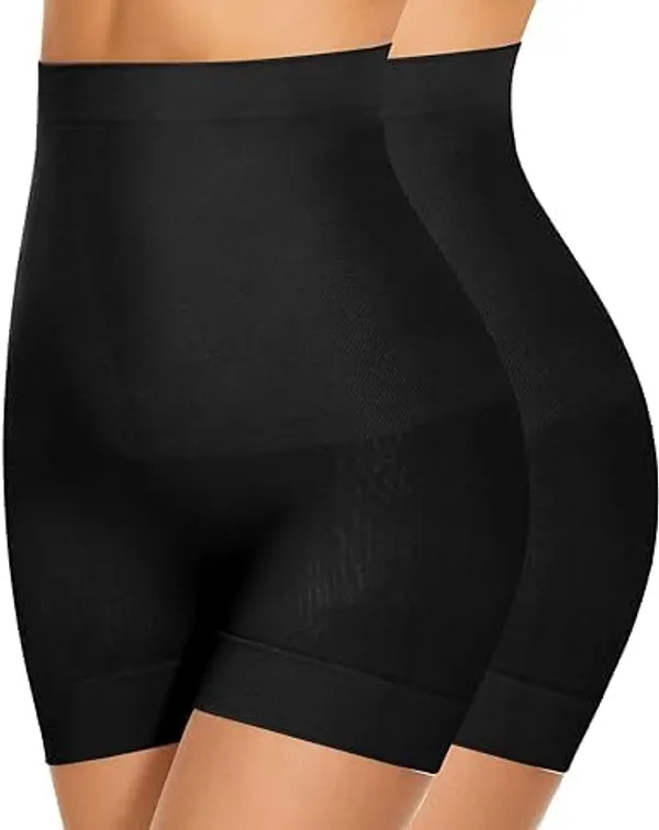 KROYWEN_Women's_Seamless_Hipster_Ice_Silk_Panty_(Black_&_Black)