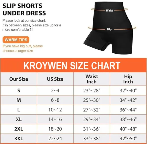 KROYWEN_Shapewear_for_Women_High_Waist_Tummy_Tucker_Women_Shapewear_Skin_Color_Body_Shaper_for_Women_for_Belly_Control_(Black,_XL)