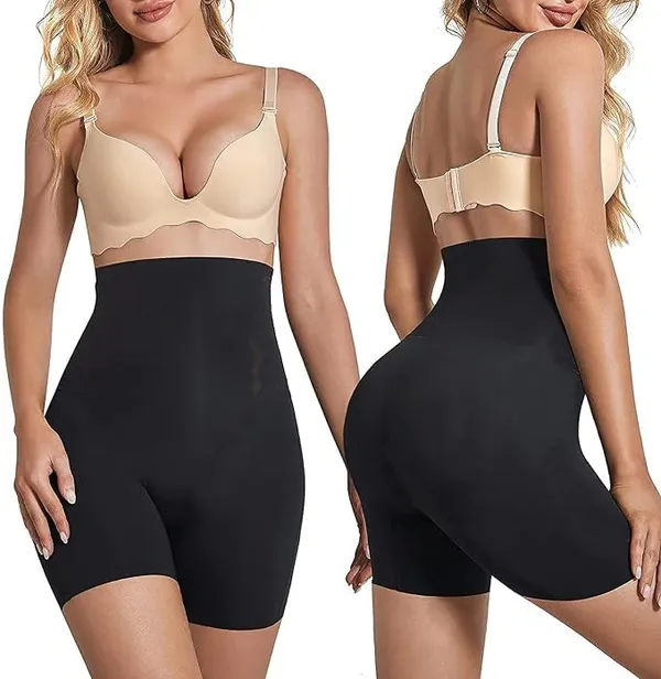 KROYWEN_Tummy_Tucker_Shaper_for_Women_Waist_Shaper_Slim_Bold_Tummy_Tucker_Shapewear_(Free-Size_Fits_30-38_Waist_Size)_(Beige,Black)