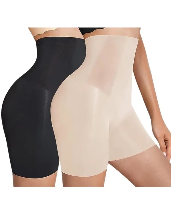 KROYWEN_Women's/Girl's_Cotton_Lycra_Shorts_with_Lace_Trim_Cycling_Shorts/Safety_Shorts/Under_Skirt_Shorts/Night_Shorts,_Free_Size,_(Combo)