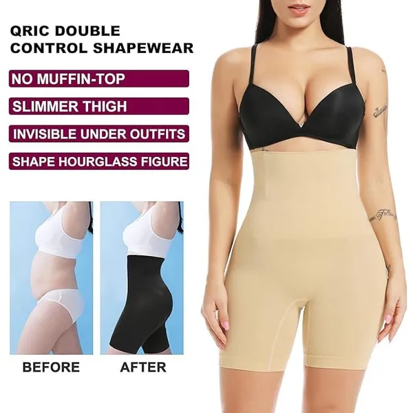 KROYWEN_High_Waist_Body_Shaper_Briefs_for_Women_|_Tummy_Tucker_Shapewear_Panty_for_Women_|_Shaper_Seamless_Panty_for_Women_(Black_Pack_of_2,_Free_Size)