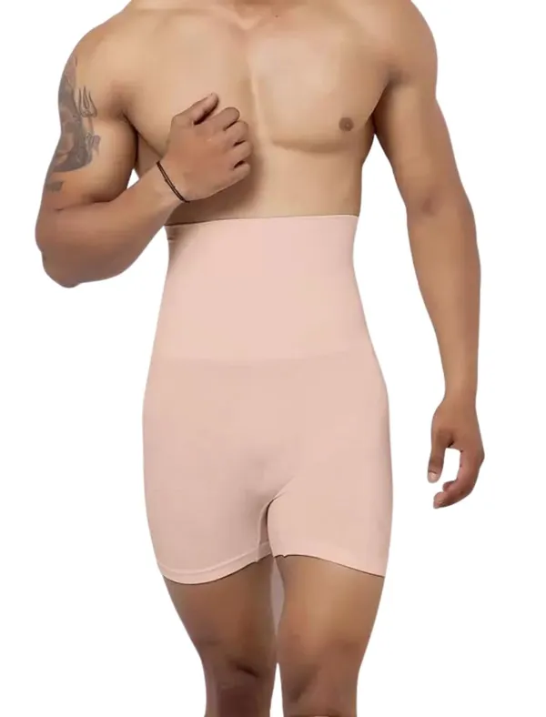 KROYWEN_Men_Body_Shaper_Belly_Girdle_Boxer_Stomach_Fitness_for_Exercise_&_Workout_Briefs_(Beige,_2XL)