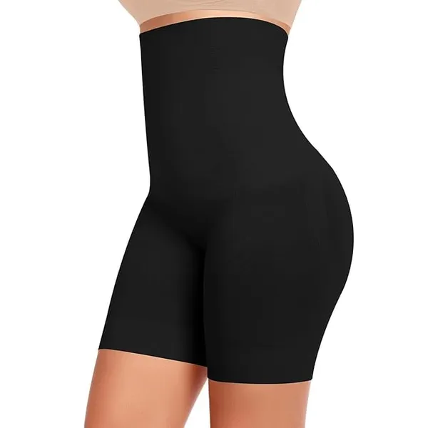 KROYWEN_Shapewear_Tummy_Control_High_Waisted_Body_Shaper_Under_Dress_(Fits_Waist:_30_to_38_Inch)_(Black,_Free_Size)