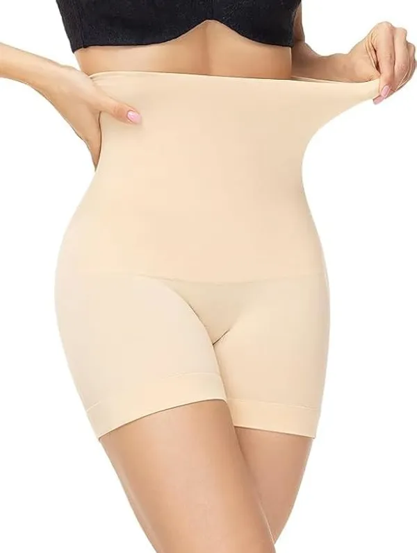 KROYWEN_Tummy_Control_Shapewear_Shorts_for_Women_High_Waisted_Body_Shaper_(Skin,_L)