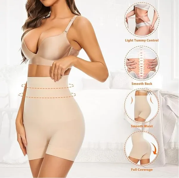 KROYWEN_Tummy_Control_Shapewear_Shorts_for_Women_High_Waisted_Body_Shaper_(Skin,_2XL)