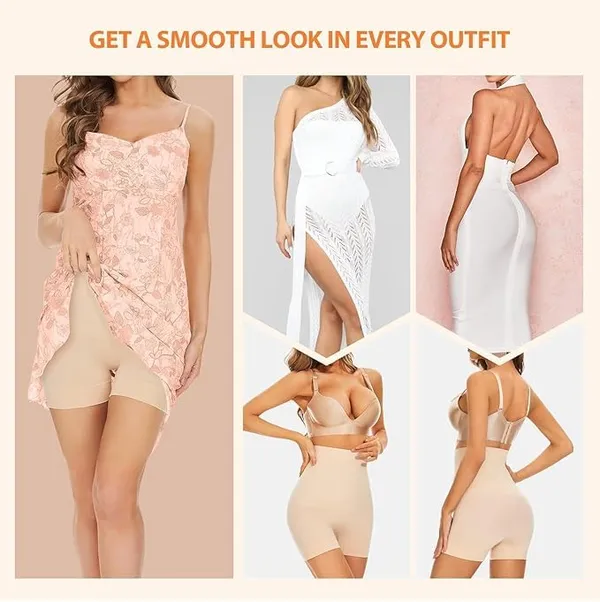 KROYWEN_Tummy_Control_Shapewear_Shorts_for_Women_High_Waisted_Body_Shaper_(Skin,_2XL)