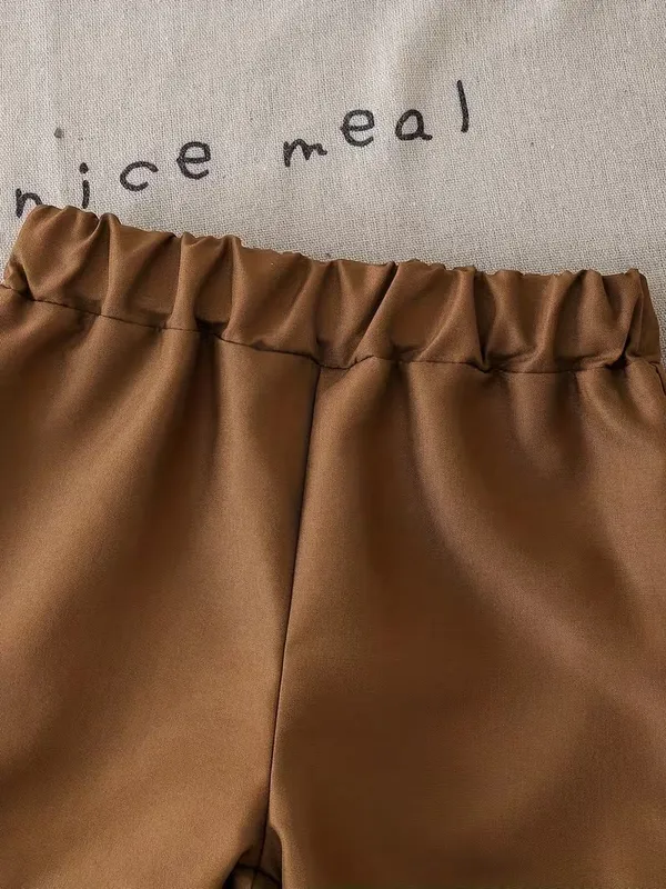 White_Popcorn_Shirt_And_Shorts_With_Brown_Strip_Pocket_(_Co-ordset_)_(_White-Brown_Colour_)_