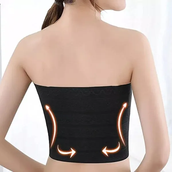 KROYWEN_Sales_Women_&_Girls_Seamless_Efffective_Hook-Shapewear_Tummy_Belt_for_Women_(Comfortable_for_32_to_38_Waist_Size)_Pack_of_1_(Black)
