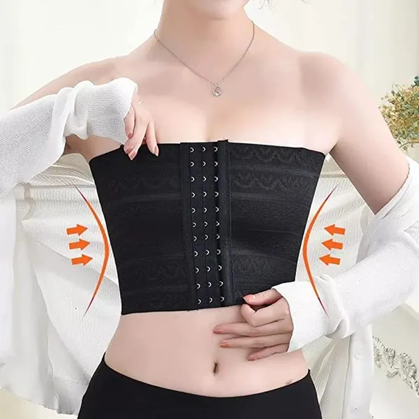 KROYWEN_Sales_Women_&_Girls_Seamless_Efffective_Hook-Shapewear_Tummy_Belt_for_Women_(Comfortable_for_32_to_38_Waist_Size)_Pack_of_1_(Black)