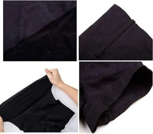 KROYWEN_4-in-1_Shaper_-_Tummy,_Back,_Thighs,_HIPS_-_Black/Efffective_Seamless_Tummy_Tucker_Shapewear_Body_Shaper_Best_While/for_Gym_Yoga_Exercise..