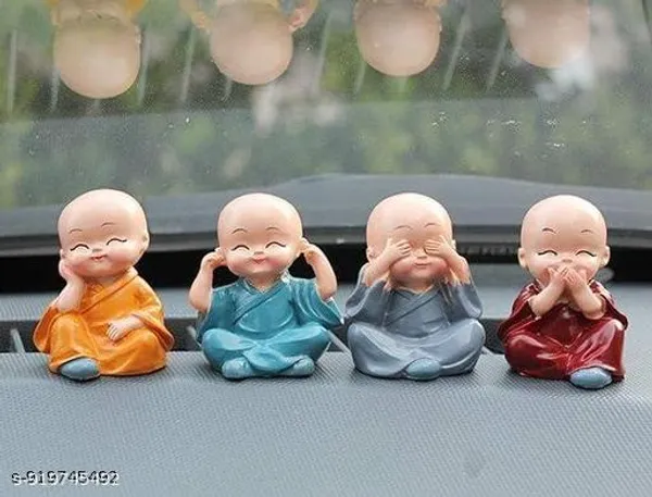 Set_Of_4_Cute_Monk_Showpiece_For_Car_Dashboard_Home_Decor_Mini_Buddha_Figurines_Gift_Set