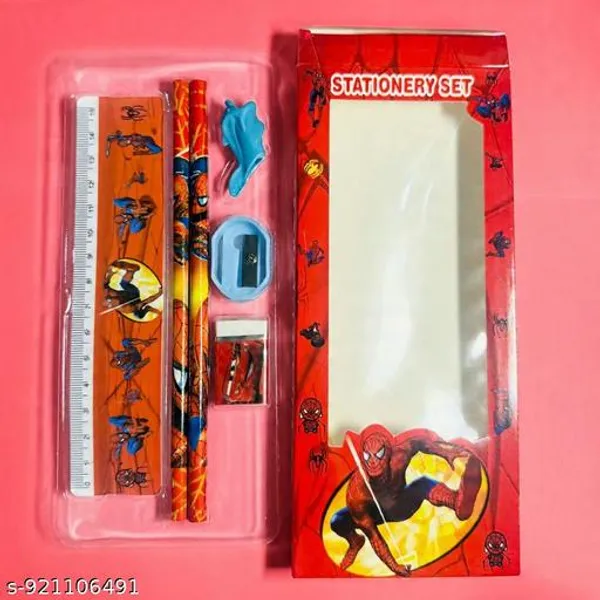 Kids_Cartoon_Stationery_Set_Combo_Pack_Of_5_With_Pencils_Scale_Sharpener_Eraser
