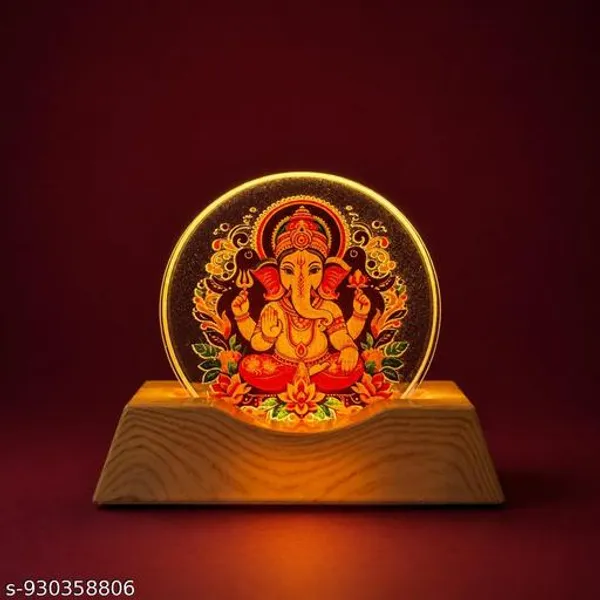 Ganpati_Led_Acrylic_Night_Lamp_With_Wooden_Base_Usb_Decorative_Light