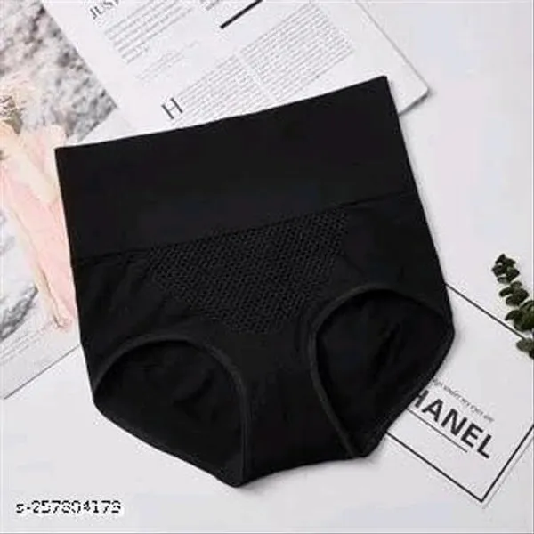 KROYWEN_Women_Waist_Slimming_Panties_Shapewear_Tummy_Control_Tucker_with_Anti_Rolling_Strip_Underwear_Shapewear_Black