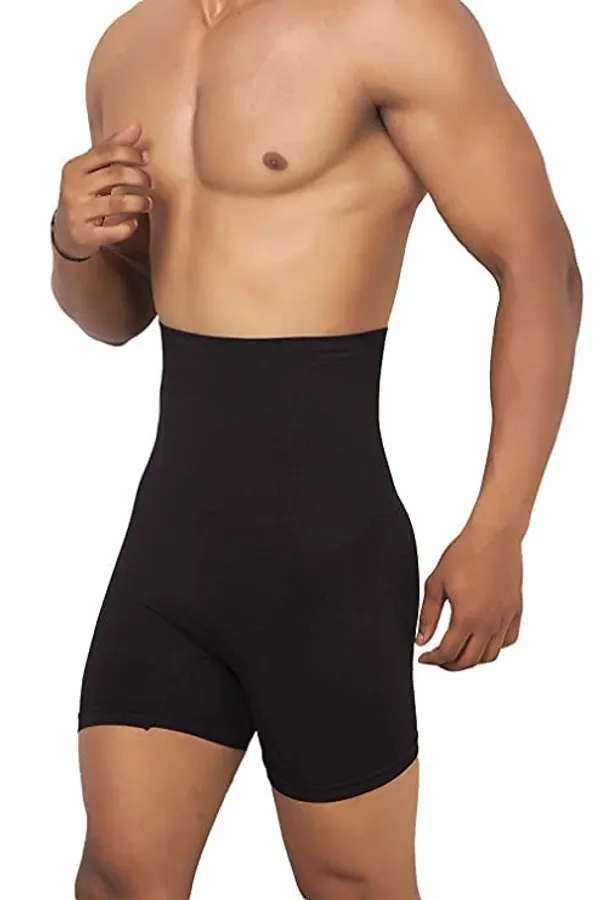 KROYWEN_Men_Tummy_Tucker_High_Waist_Shaper_Boxer_Brief_Black,_1_PC_(Fee_Size)