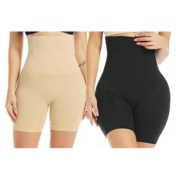 KROYWEN_Women's_Stretch_Cotton_Seamless_Tummy_Control_High_Waist_Shapewear_Combo_Blended_Fabric_Body_Shaper_for_Tummy_and_Thigh_Support_Gym_Wear_Ladies_Compression_Underwear_(Combo)