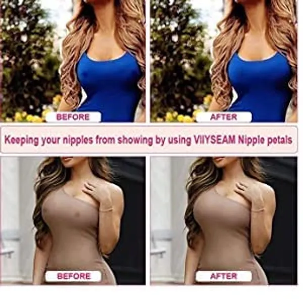 KROYWEN_Women's_Reusable_Nipple_Cover_-_Silicone_Nipple_Cover_Bra_Pad_-_Adhesive_Reusable_Nipple_Pads_-_Thin_Silicone_Nipple_Cover_Pasties_Beige