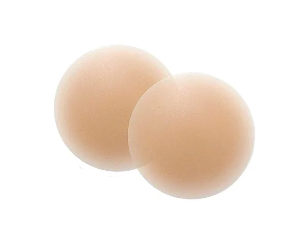 KROYWEN_Reusable_Silicone_Nipple_Cover_-_4_Pieces_|_10_Times_Reusable_|_Skin-Friendly_Adhesive_Pasties_for_Women_|_Nipple_Pasties_for_Women_Beige