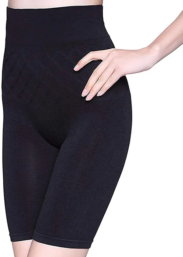 KROYWEN_Women_Waist_Shapewear_with_Anti_Rolling_Strip_Tummy_Control_Tucker_Waist_Slimming_Panties_Shaper_Underwear_Waist_Shapewear_Black