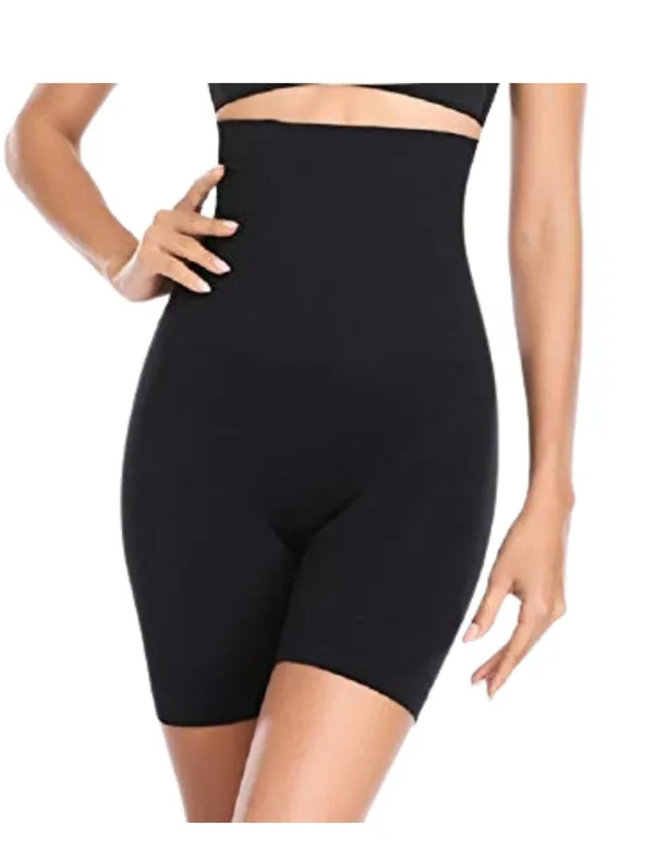 KROYWEN_Fashion_Women's_High_Waisted_Seamless_Firm_Triple_Control_Butt_Lifter_Bodysuit_Body_Shaper_Shorts_Plus_Size_Thigh_Slimmer_Tummy_Control_Shapewear_Comfortable_for_Women_Under_Dress_Black