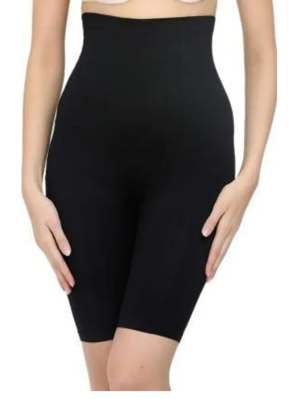 KROYWEN_Women_Slim_Lift_Waist_Trainer_Shapewear_Tummy_Control_Body_Shaper_High-Waist_Butt_Lifter_Thigh_Slimmer_Shorts_Black