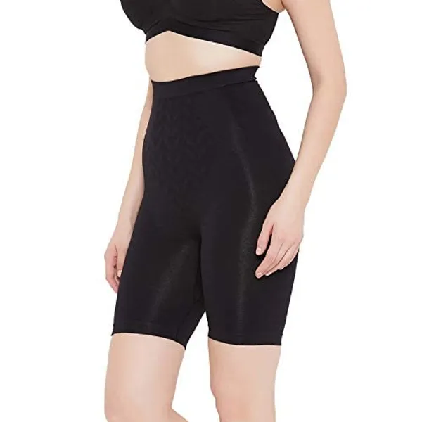 KROYWEN_4-in-1_Shaper_-_Tummy,_Back,_Thighs,_HIPS_-_Efffective_Seamless_Tummy_Tucker_Shapewear-_Women�s_Control_Body_Shaper_Beige_Color__Fit_Size_30_to_36_(Black)