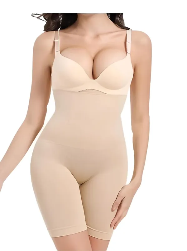 KROYWEN_Fashion_High_Waist_Belly_Pants_for_Women_Seamless_Waist_Lifting_and_Hip_Shaper_Shapewear_with_Tummy_Control_High_Waist_Thigh_Shaper_Shorts_Plus_Size_Black_and_Skin_Colors_Free_Size_32_to_40