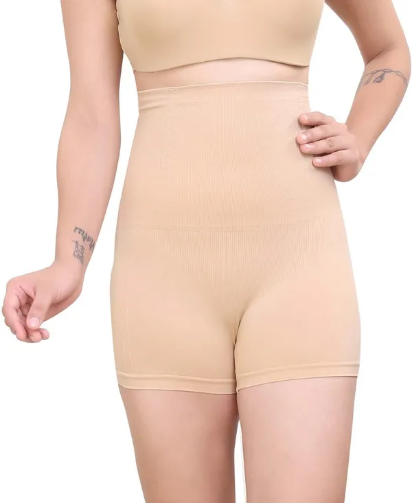 KROYWEN_Women's_Seamless_High_Compression_Shapewear_Bodysuit_Tummy_Control_Body_Sculpting_Lightweight_and_Comfortable_Beige