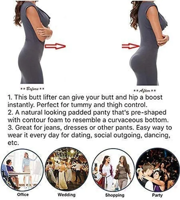 KROYWEN_4-in-1_Shaper_-_Tummy,_Back,_Thighs,_HIPS_-_Black/Efffective_Tummy_Tucker_Shapewear_Body_Shaper_Best_While/for_Gym_Yoga_Exercise_Dance_Walk_arobics_Jogging_(Free-Size)-_M,_L,_XL,XXL