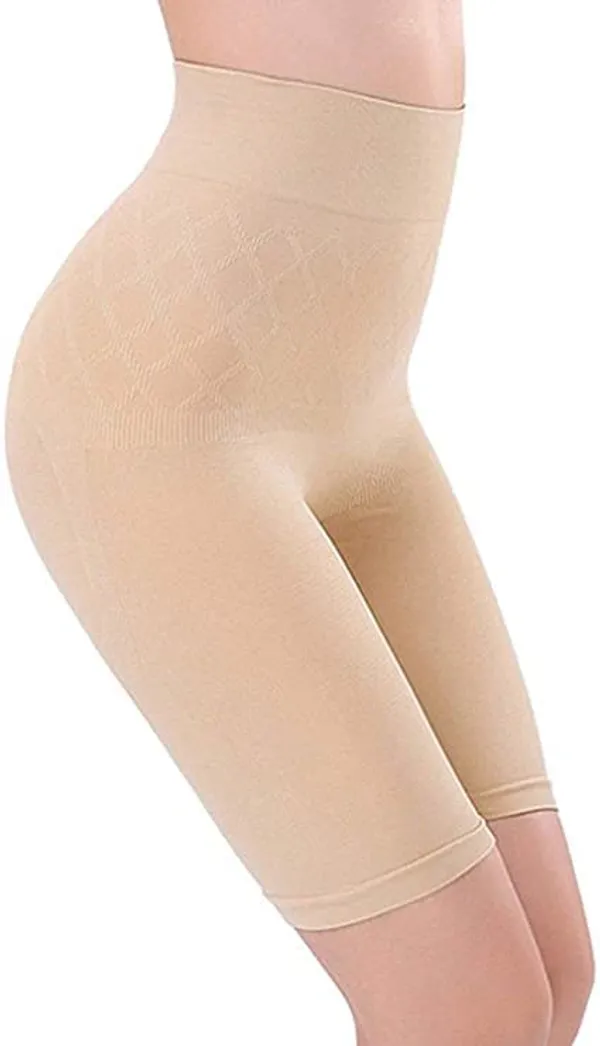 KROYWEN_4-in-1_Cotton_Tummy,_Back,_Thighs,_Hips_Seamless_Tummy_Tucker_Shape_Wear_Body_Shaper_Panties_for_Women_Gym/Yoga/Exercise/Walk/Dance/Woman_Shepar_Beige