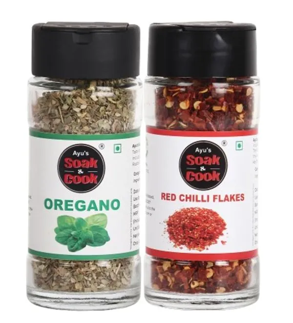 Premium_Quality_Oregano_35G_And_Red_Chilli_Flakes_40G_Combo_2_In_1_75G_For_Seasoning